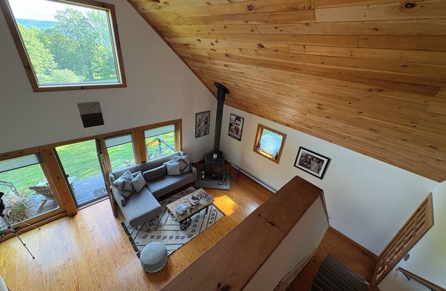 Modern, secluded 3br A-Frame home on 7 acres in beautiful Andes, New York.