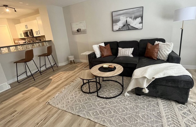 Modern spacious suite, south end, pet friendly!