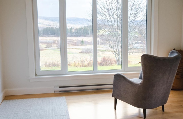 Modern style home with spectacular views of the Margaree River.