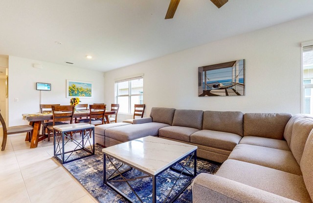 Modern Treasure Coast home with Peloton, EV charger, tennis, patio, & central AC