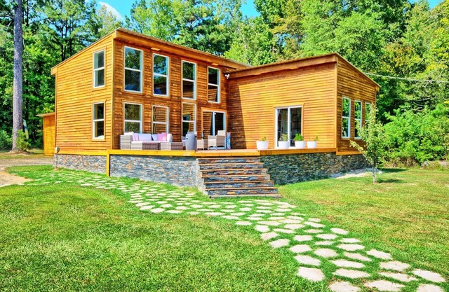 Modern wood infused Cabin
