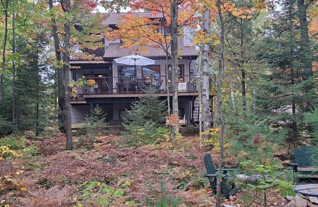 Tucked away in a private cove on the south shore of Moose Lake!