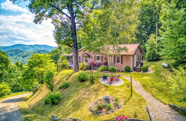 Mountain-view home with deck, grill, fireplace, & washer/dryer - dogs welcome