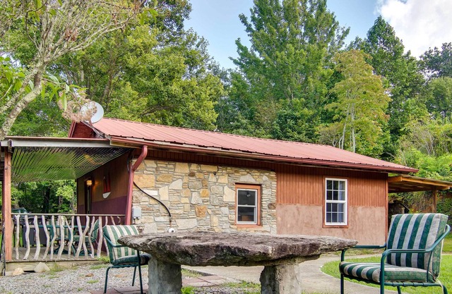 Mountain-View Pisgah Forest Getaway w/ Fire Pit!