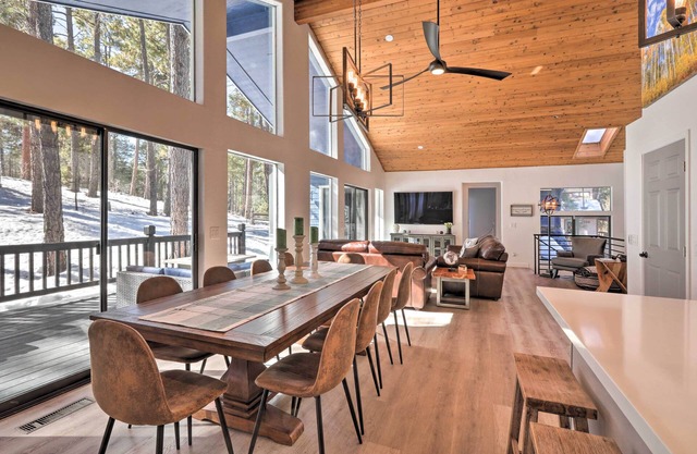 Mtn-View Cabin w/ Game Room & Deck in Flagstaff