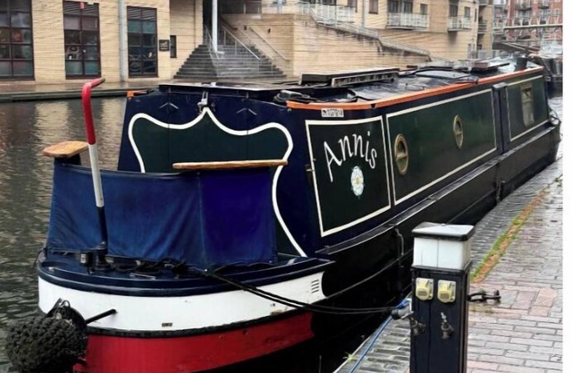 Narrowboat in Birmingham City
