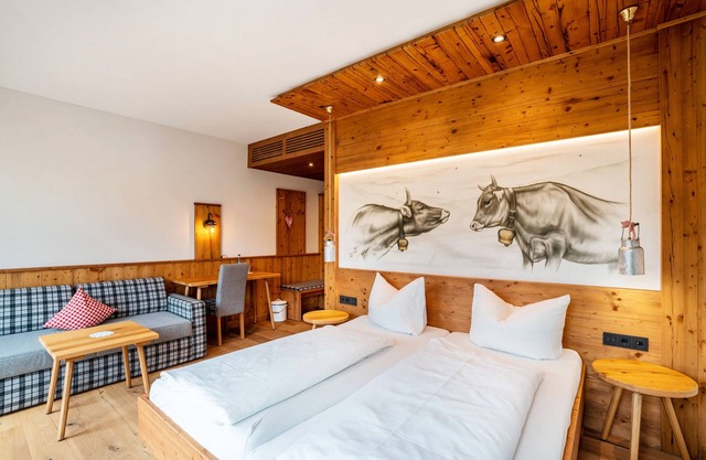 Habitación natural 'Stallglück' con balcón francés, wifi y aire acondicionado