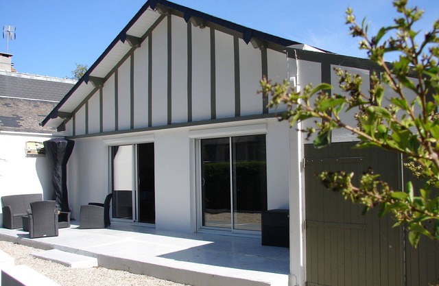 Cerca de Deauville, casa con jardín, a 300 metros de la playa, ideal para familias