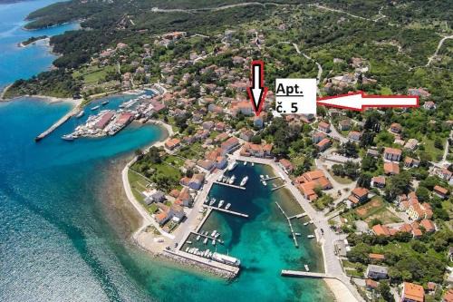 Nerezine centrum apartmán pro 2 osoby