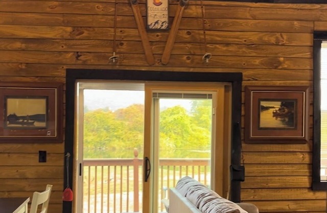 Nestled along the Mettowee River this charming 2-bedroom cabin in Whitehall