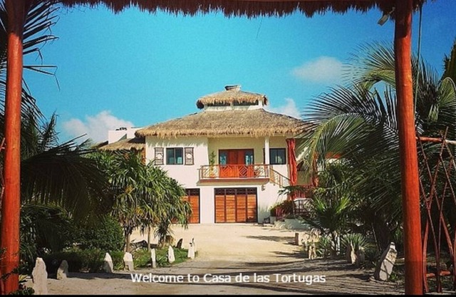 CASA PRIVADA FRENTE AL MAR EN LA HERMOSA COSTA ESMERALDA DE LA PENISIS DE YUCATAN
