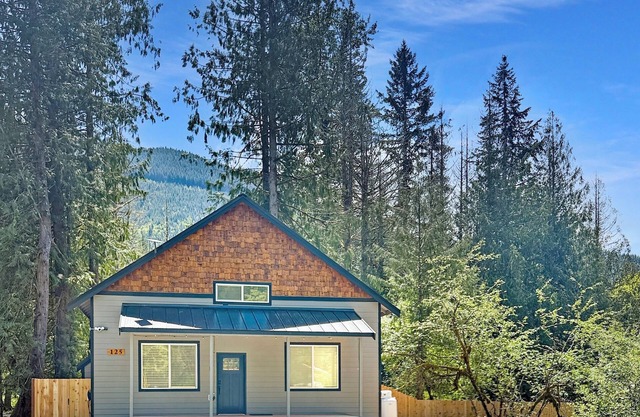 New cabin with mountain views - 5 miles from Mt. Rainier National Park entrance.