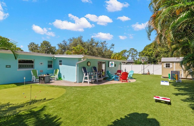 New! Epic Fun by Beach~ MiniGolf/GameRoom/Disc Golf/Shuffleboard/Pacman/Firepits