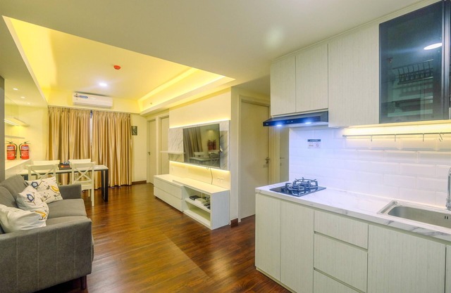 New Furnished and Minimalist 2BR + 1 Office Room at Meikarta Apartment