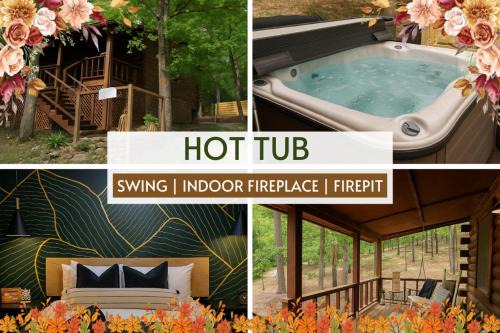 NEW Hot tub, Fireplace, Swing, Modern Cabin
