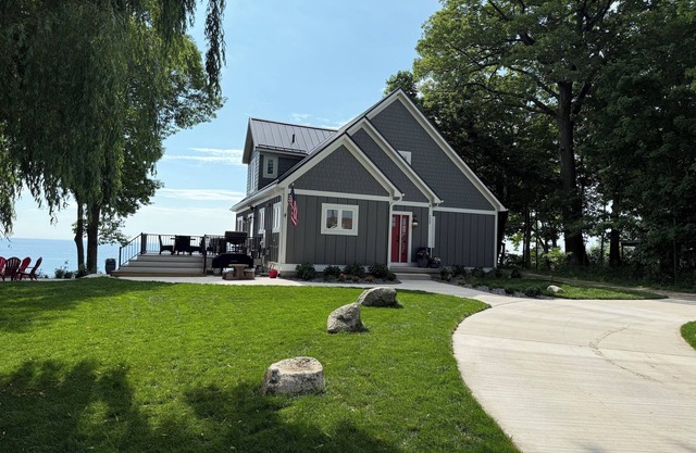 Espectacular casa frente a la playa en el lago Michigan