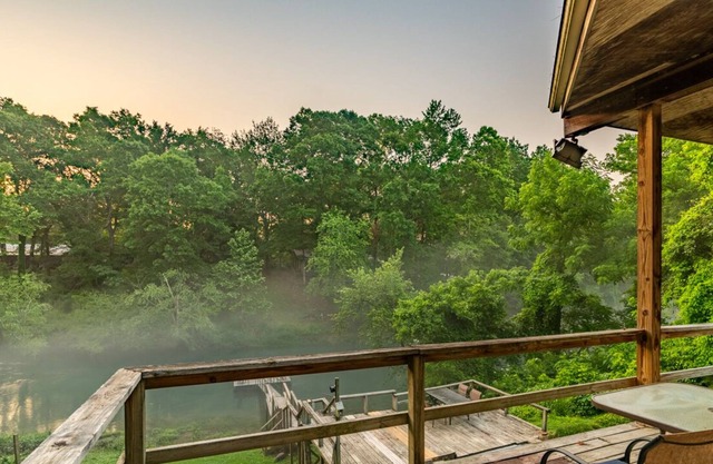 New Listing! Little Red Riverfront Cabin with Boat Dock!