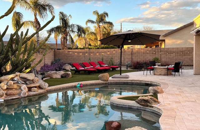NEW Luxe Desert Escape w/ Game Room & Resort Backyard!