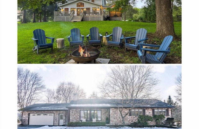 NEW: Two Riverfront Homes. Sleeps 12. Walk to Town