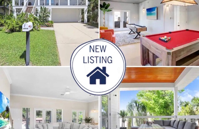 🌴☀️New Vacation Home! Steps from Beach! 4/2.5, Sleeps 8 ☀️🌴