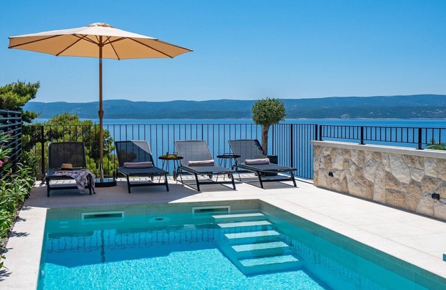 NEW! Seaview Villa Dattero -private Pool, Jacuzzi, Sauna, Media room