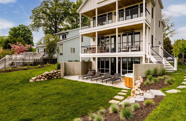 Newly Constructed Modern Farmhouse on Paw Paw Lake