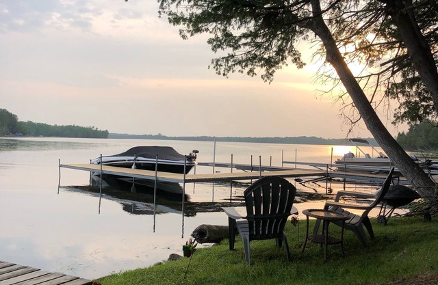 Newly remodeled lakeside cabin at Balsam Bay Resort on Big Sand Lake.