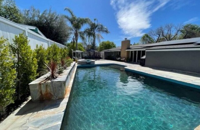 Newly remodeled midcentury Krisel pool/spa home.