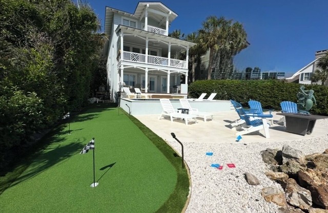 Newly Renovated Oceanfront Luxury Home - Pool, Putting Green & Steps to Village!