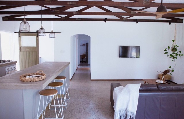 Newly renovated 1970's house. Dog/kid friendly.