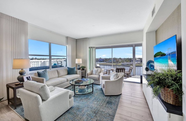 Newly Renovated w/Breathtaking Views of the Bay and only steps to the beach!