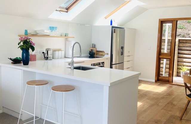 Newly renovated waterfront apartment with stunning views of Nelson Harbour