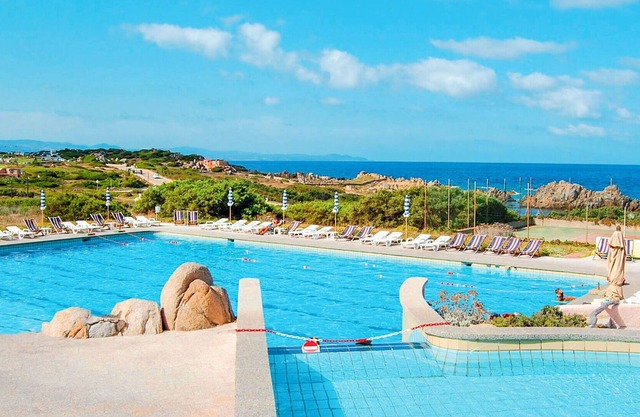 Nice apartment for 4 people with pool, TV, balcony, pets allowed and parking