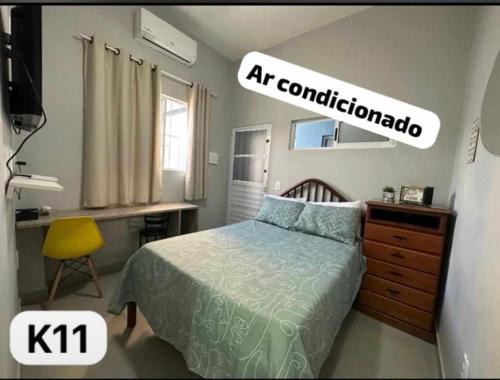 Nº11- Mini Apto 5 min do Centro ar cond, cozinha e garagem