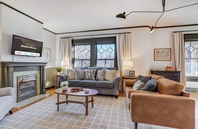 Noble Manor: Stylish Retreat w/ Hot Tub & BBQ