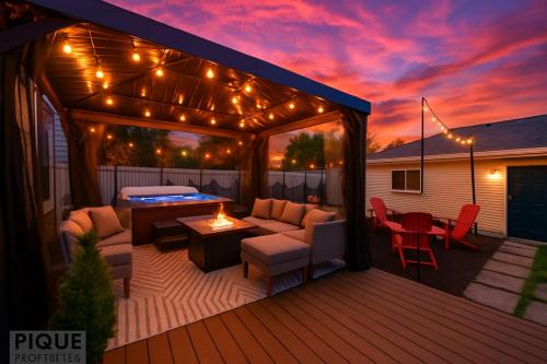 Nordic Spa Retreat - Hot Tub - King Bed - Firepit - BBQ