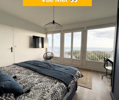Nouveau! Appartement vue mer 180° et place parking