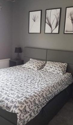 Nowoczesny apartament z dużym tarasem i widokiem na jezioro