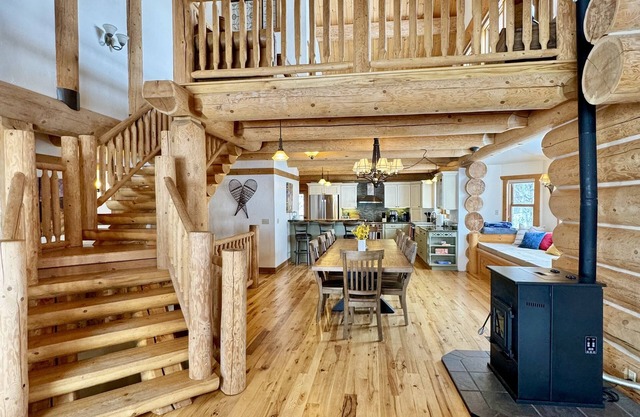 Welcome to this stunning, Swedish coped log home just outside Clark Colorado.