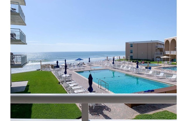 Ocean Front Condo with a spacious balcony