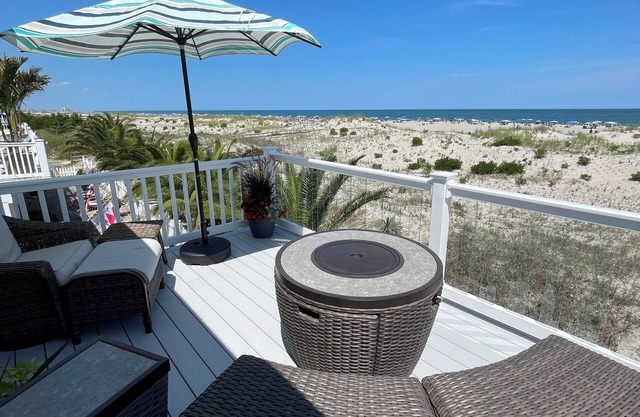 Oceanfront, 3 BR on 79th Street in Sea Isle with NEW DECK and AMAZING VIEWS!!!