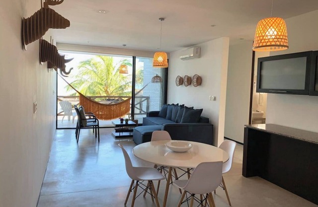 Oceanfront getaway apartment.