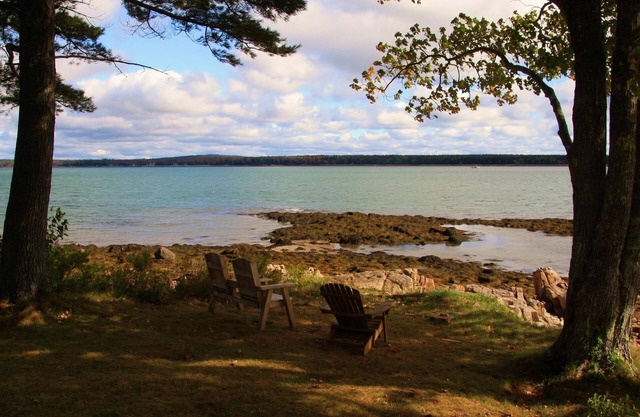 Una cabaña junto al mar en la península de Schoodic