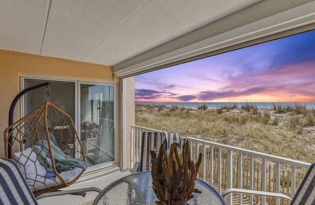 Oceanfront nestled in the dunes