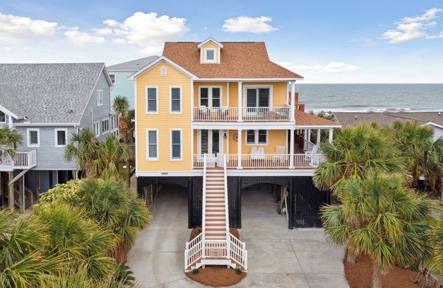 Oceanfront w/ Pool, Panoramic Deck Views, 5BDR | Folly Ocean Breeze by AvantStay