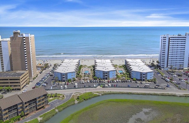 Oceanview Oasis: Steps from the Beach – Cozy 2BR/2BA Myrtle Beach Condo