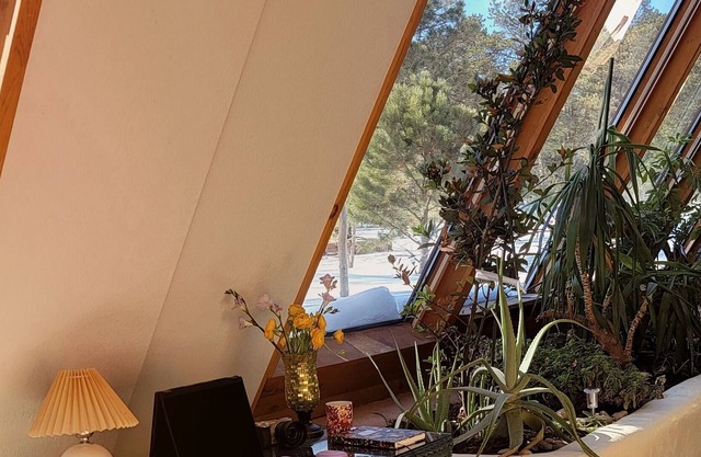 Off-grid, Earthen home in the forest