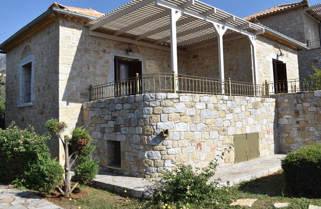Fuera de temporada: totalmente equipada, económica Villa Stoupa-Panorama