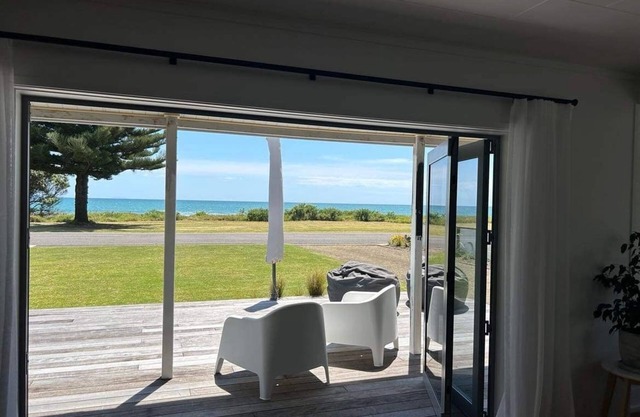 Ohope beach house with direct sea views on Ocean Road