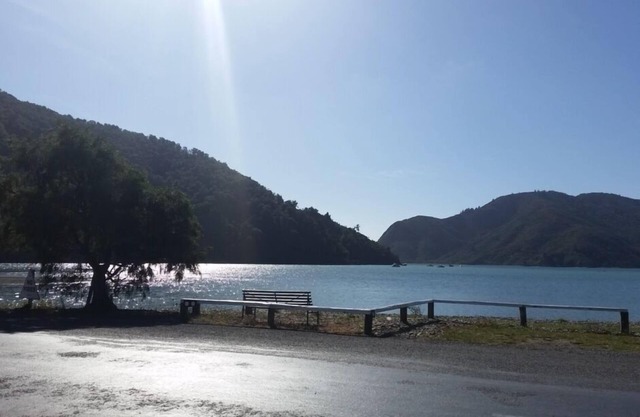 Bahía de Okiwi frente a la playa bach